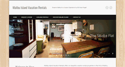 Desktop Screenshot of malibuislandrentals.com